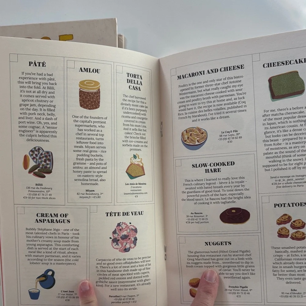 Katie Quinn Cheese Wine and Bread & 99 Must‎ Eats Paris Book Set Tan Red OS